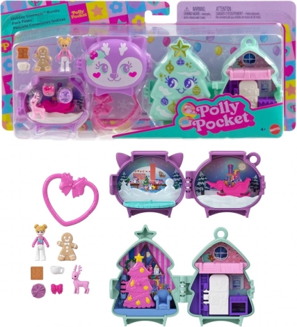 Polly Pocket coffret compact festif 2-pack