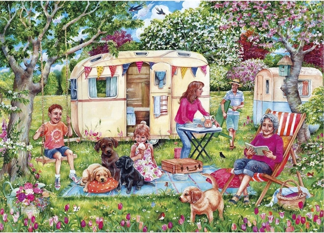 Puzzle Évasion en caravane 1000 pièces