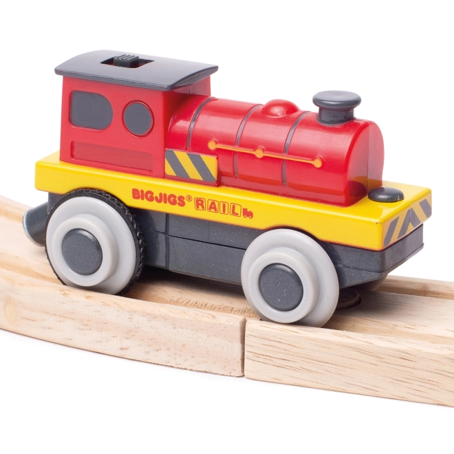 Bigjigs Rail Elektrische locomotief Rode krachtpatser
