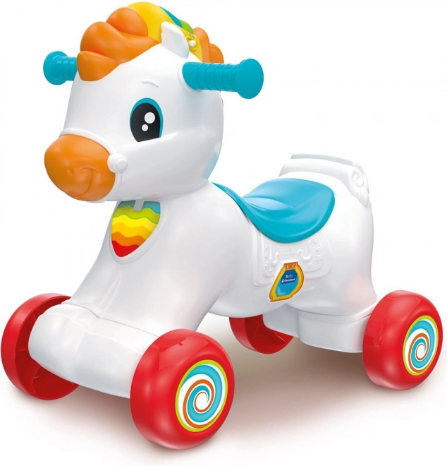 CLEMENTONI BABY Cheval à bascule interactif 3 en 1