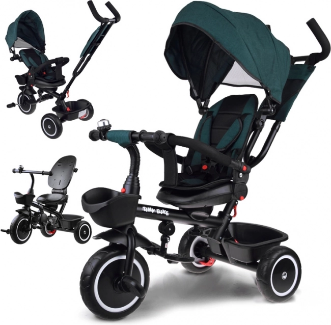 Kinderdriewieler 3-in-1 met draaibare zitting en zonnekap TINY BIKE – Blauw