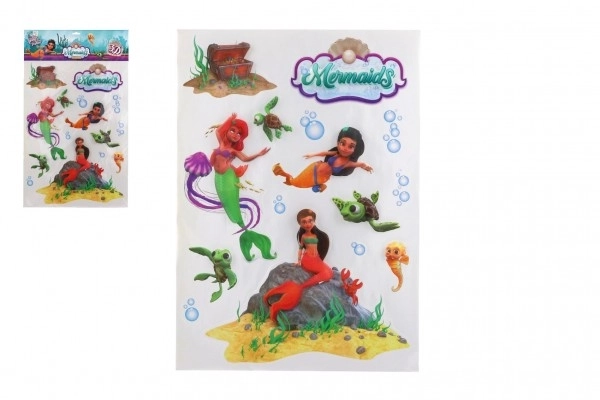 Muurstickers Zeemeermin XXL 3D