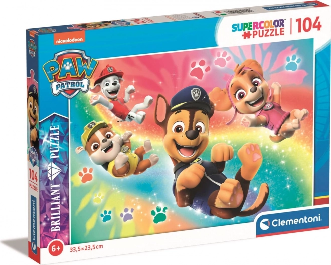 Brilliant puzzel 104 stukjes PAW PATROL CLEMENTONI
