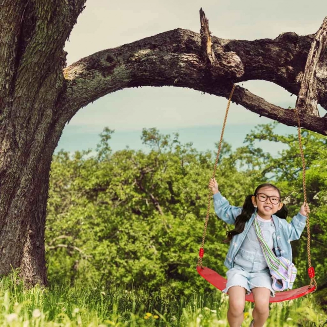 Tuin schommel voor kinderen vlakke duurzame rood
