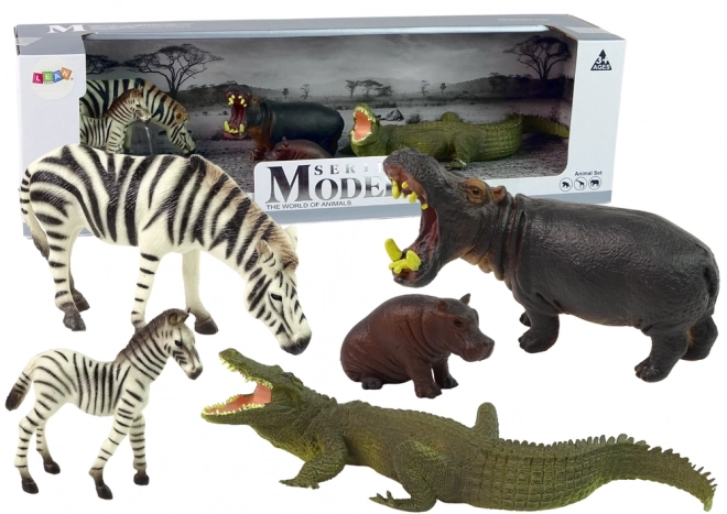 Set van Afrikaanse wilde dierenfiguren