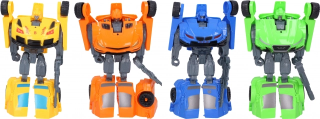 Autorobot 14 cm met wapen – transformerende auto-robot