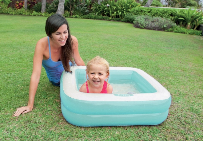 Blauw opblaasbaar kinderzwembad - Intex