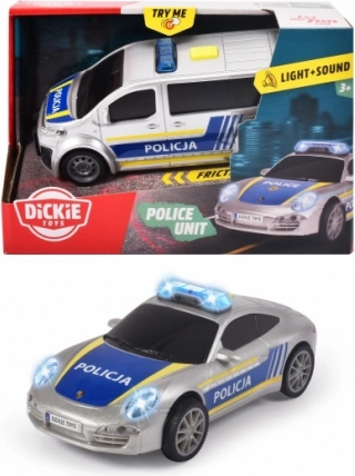 Politiewagen SOS met frictieaandrijving, licht en geluid
