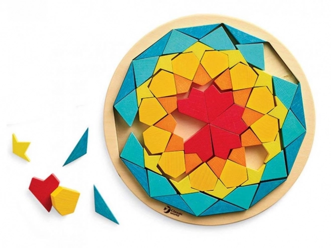 Puzzle mandala Montessori - motifs, formes et couleurs
