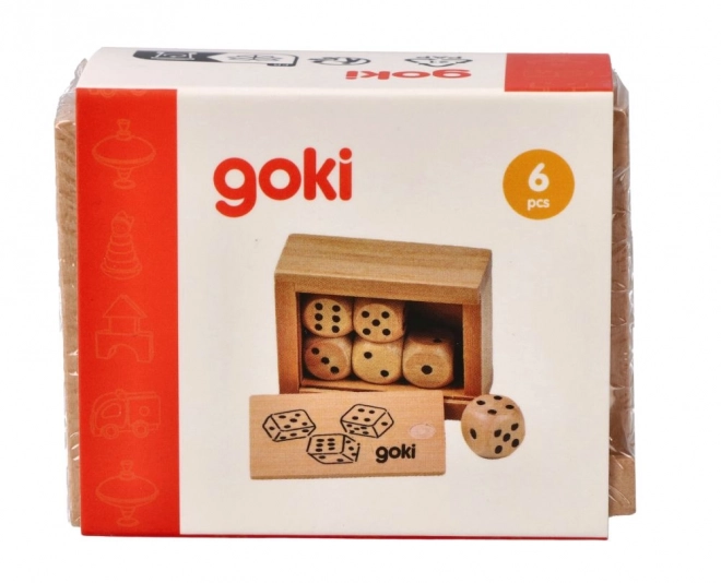 Dés en bois dans une boîte - GOKI