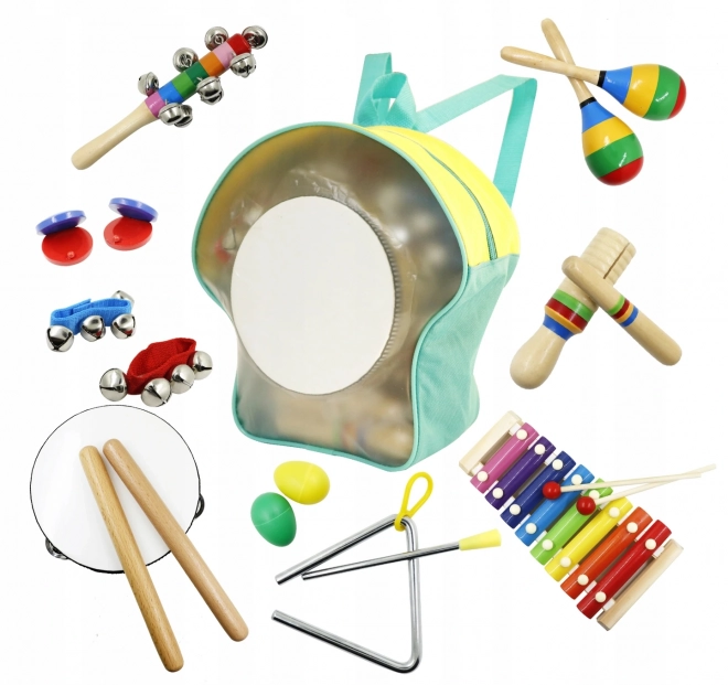 Musical Instrument Set for Children with Backpack