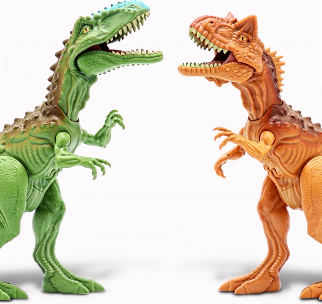 Primal Clash! Dino-Kampf-Set Carnotaurus vs Gigantosaurus, Figuren 21 cm