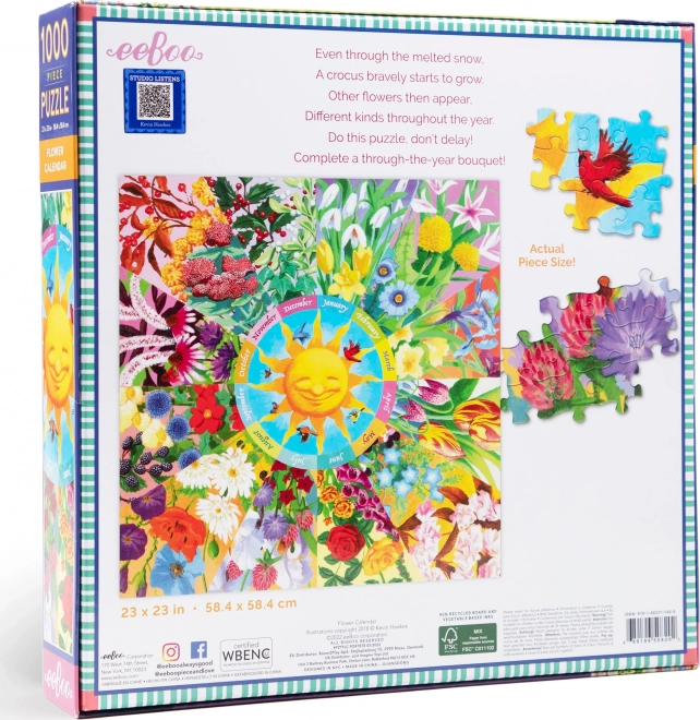 Bloemenkalender voor het hele jaar