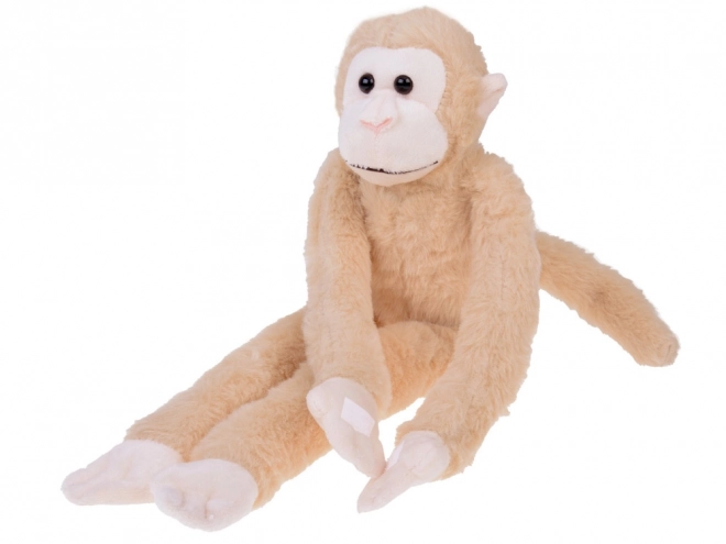 Mascotte singe suspendue de couleur beige