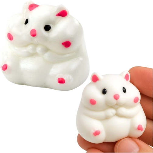 Antistress Squishy-Gniotek weißer Hamster 5 cm