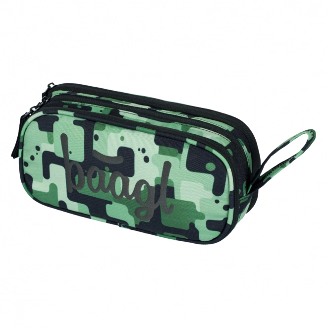 BAAGL 3 SET Coolmate Green: rugzak, etui, zak