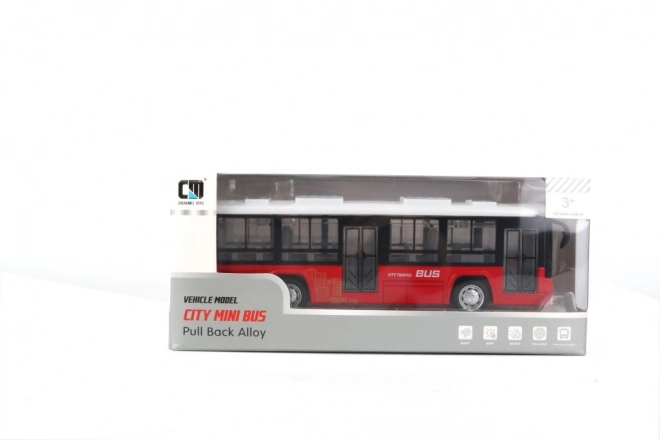 Bus mit Effekten rot