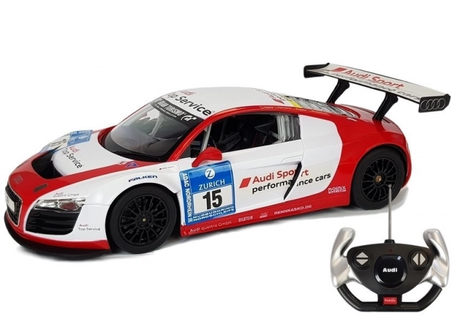 Rastar Audi R8 LMS remote controlled car 1:14 white-red
