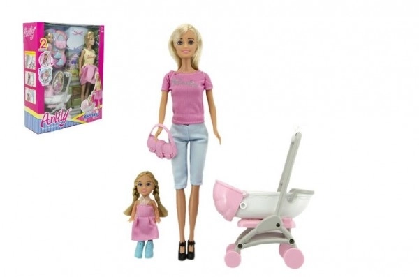 Pop - Anlily met kinderwagen en meisje