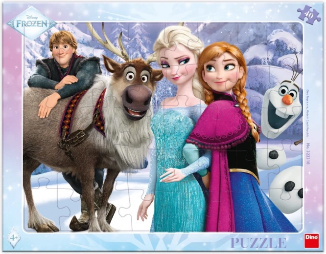 Dino Puzzle Frozen: On a Walk 40 Pieces