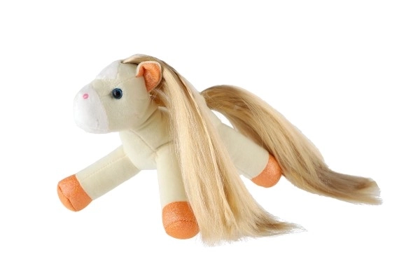 Eenhoorn in handtas - oranje 18 cm