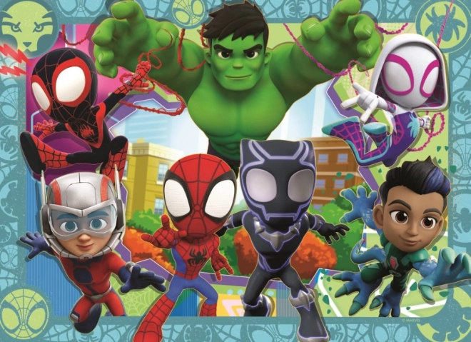 Ravensburger puzzel Spidey en zijn geweldige vrienden 4x42 stukjes