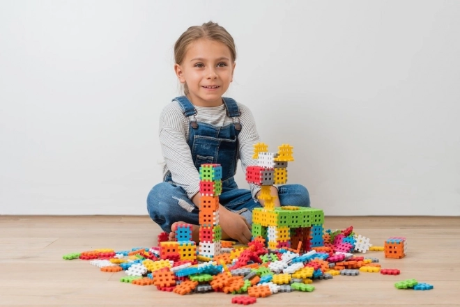 Constructieblokjes Waffle mini pastel 500 stuks
