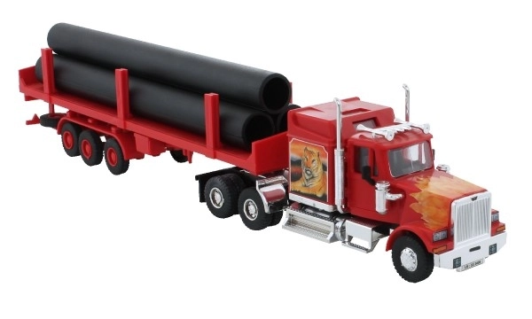 Bouwpakket Monti System MS 26 Europetrol Western star 1:48 in doos 32x20,5x7,5cm