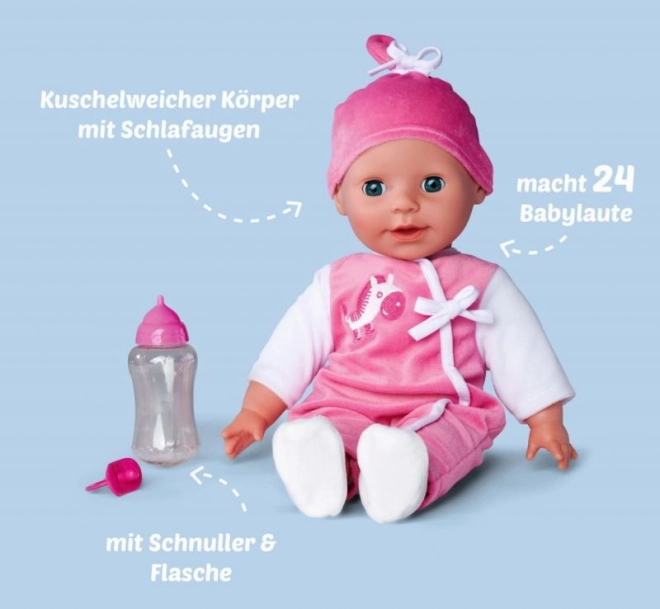 Pop Laura met kindergebrabbel 38 cm