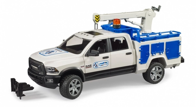 Service Vehicle Bruder RAM 2500 with Rotating Arm and Beacon
