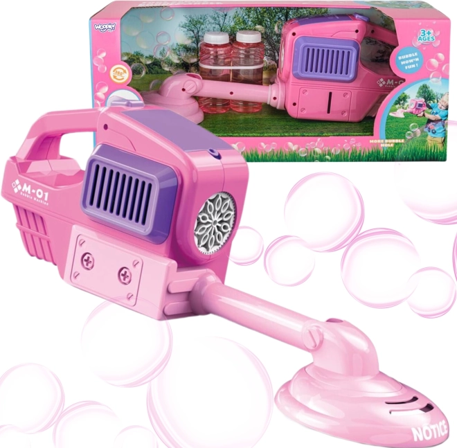 Woopie handgrasmaaier – bubbelpistool, roze