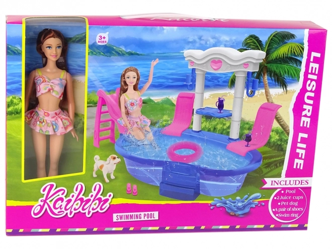 Zwembadglijbaan Accessoires voor Kinderpoppen
