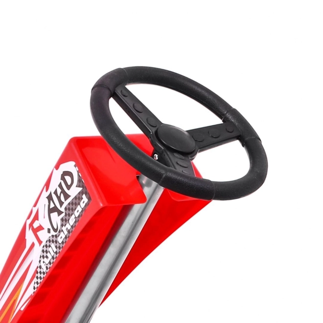 Gokart Full Ahead AIR met pedalen voor kinderen 3+ Rood + Verstelbare stoel + Opblaasbare wielen + Handrem