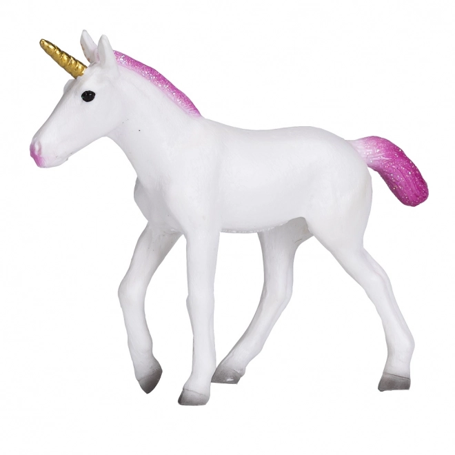 Plastic figuurtje Eenhoorn met roze manen