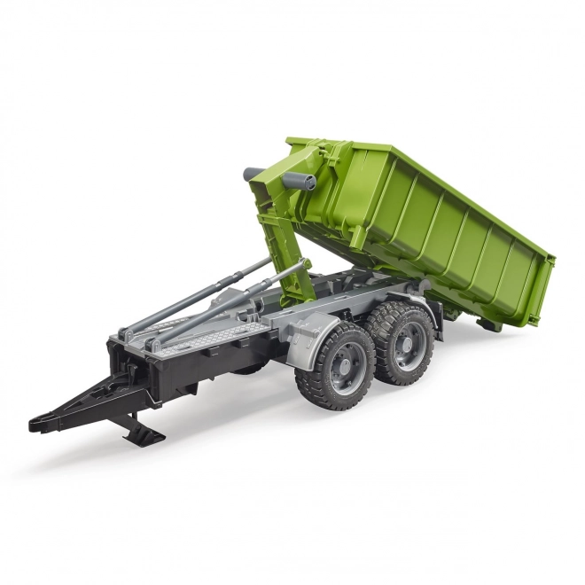 Bruder Groen voertuig met kiepcontainer schaal: 1:16
