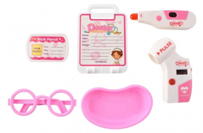 Kleine doktersset - roze karretje
