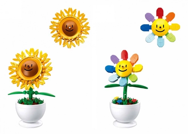 Sluban Fröhliche Blumen in Blumentöpfen