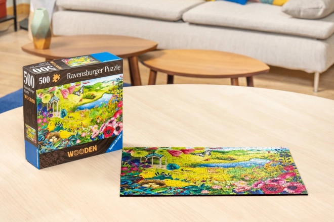 Houten puzzel Wilde tuin 500 stukjes
