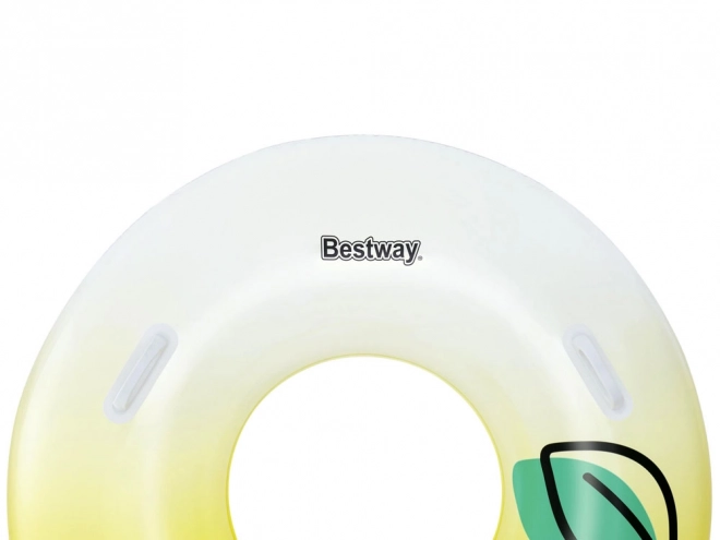 Inflatable Lemon Swimming Ring With Handles