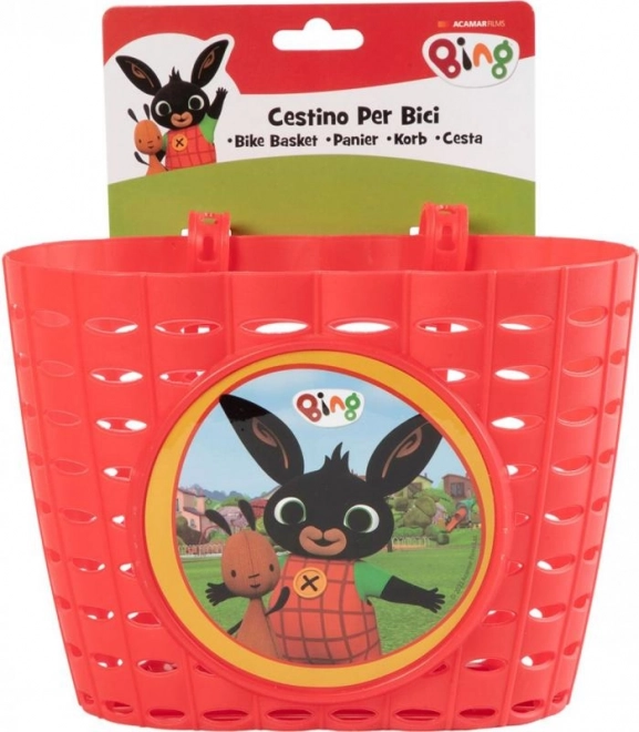 Kinderfietsmand met Bing-thema