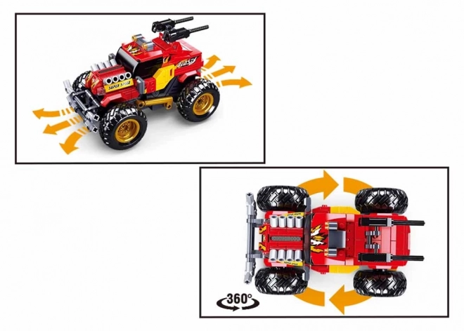 Sluban Power Bricks RC off-road rood met afstandsbediening