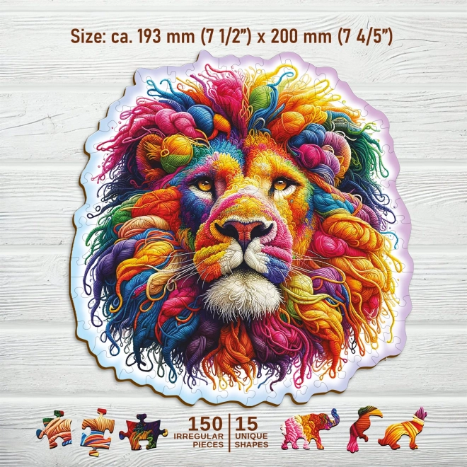 WOODEN CITY Houten puzzel Fijne leeuw 150 stukjes