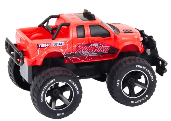 RC terreinwagen op afstandsbediening 1:18 rood