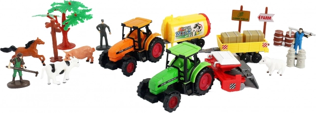 Farm Set with Tractors and Animals