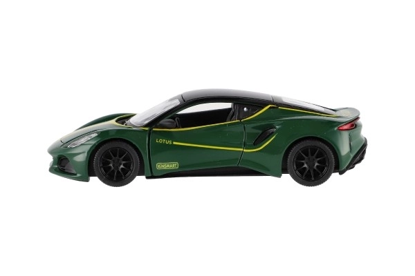 Auto Kinsmart Lotus Emira 1:38 metaal/plastic 12,5cm 3 kleuren met pull-back mechanisme 12 stuks in doos
