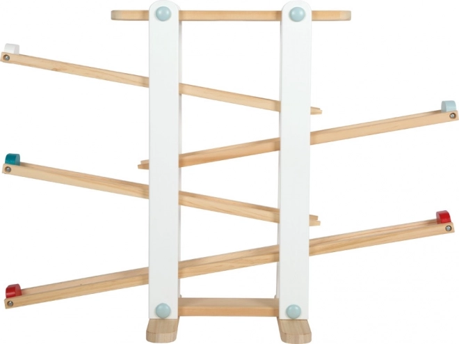 Fast marble run with 4 ramps