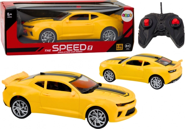 Remotely Controlled Sports Car 1:16 Yellow
