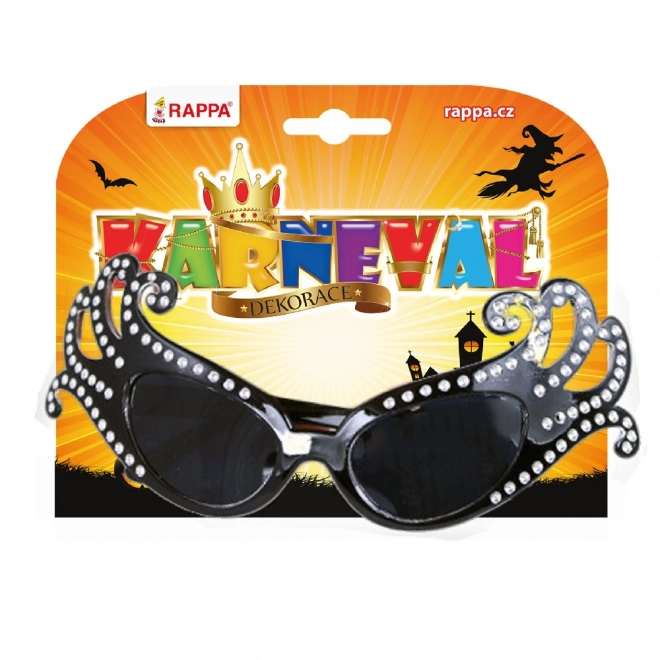 Carnavalsbril Lady G zwart