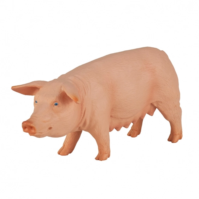 Realistische Kunststofffigur einer Sau