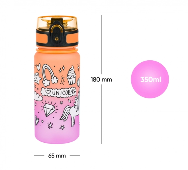 BAAGL Tritan drinkfles Gradient Eenhoorn 350 ml